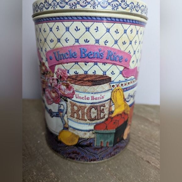 Uncle Ben's Canister, Vintage rice container, effem foods 1989 Food tin - Picture 2 of 10